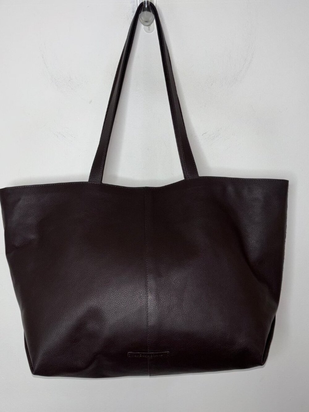 Lucky Brand Leather & Calf Hair Dark Brown Cappuccino Bag Tote With Charms - Picture 2 of 8
